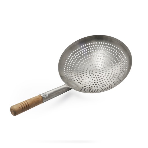 [13-908] Stainless Steel Frying Strainer with Handle 51.5 cm