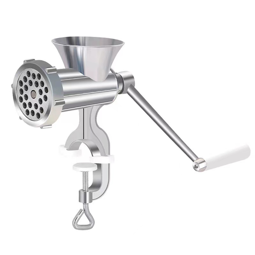 [13-R236] Stainless Steel Manual Meat Grinder Set