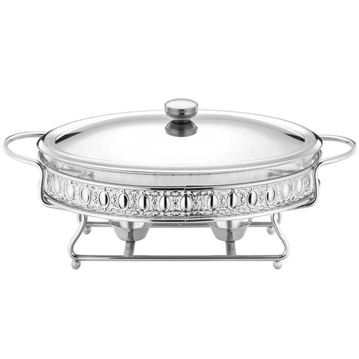 [13-R338] 3L Silver Oval SS Food Warmer