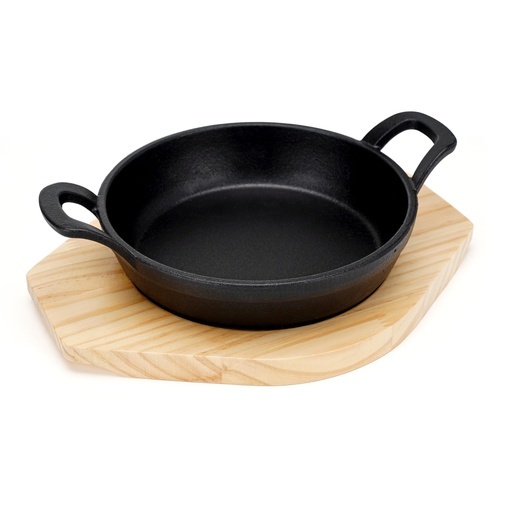 [13-R568] Cast Iron Sizzling Pan 16 x 3.8 cm