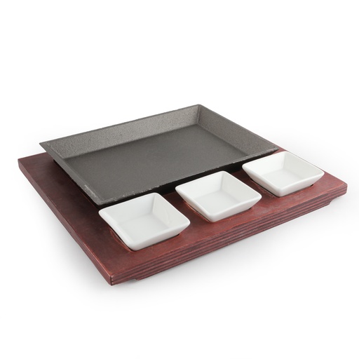 [Y13-773] Cast Iron Serving Plate 22.5 cm