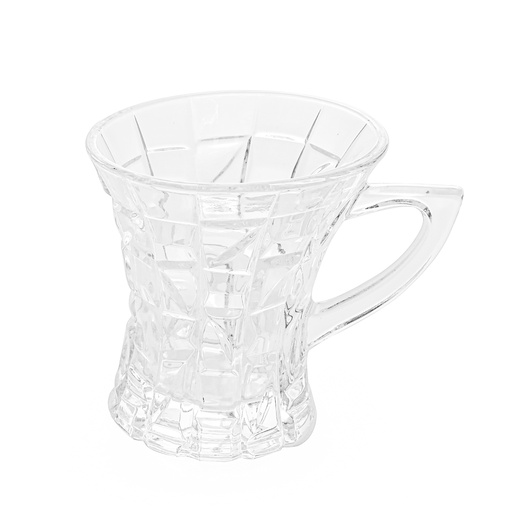 [Y13-906] كوب زجاجي شفاف سعة 150 مل