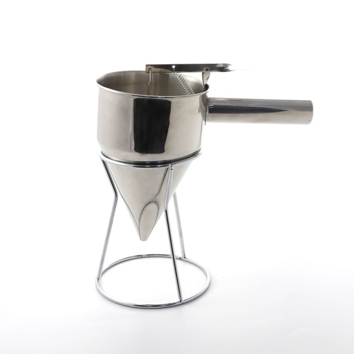 [Y13-951] Stainless Steel Funnel 24 cm x25 cm Silver