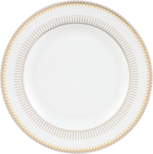 [03-350] Decopor Porcelain 47 Pieces Dinner Set Golden