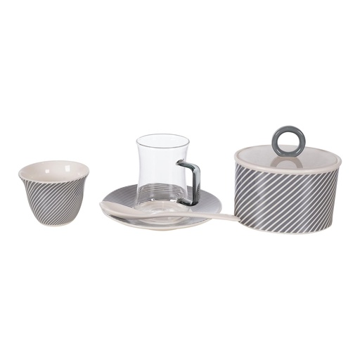 [03-398] Decopor 26 Pieces Black Tea & Coffee Set