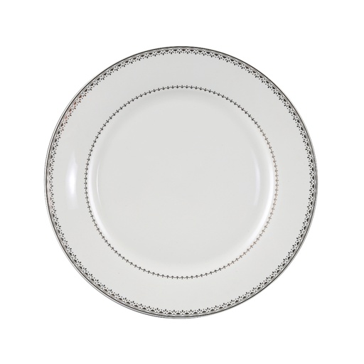 [03-413] Decopor 12" Dinner Plate Golden Design