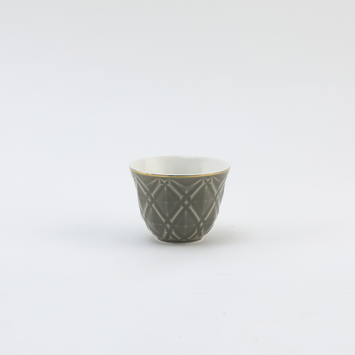 [RP-036] Decopor Dark Grey Tea/cawa/Sugarpot 51pcs serving set 100 ml,50 ml RS-1717