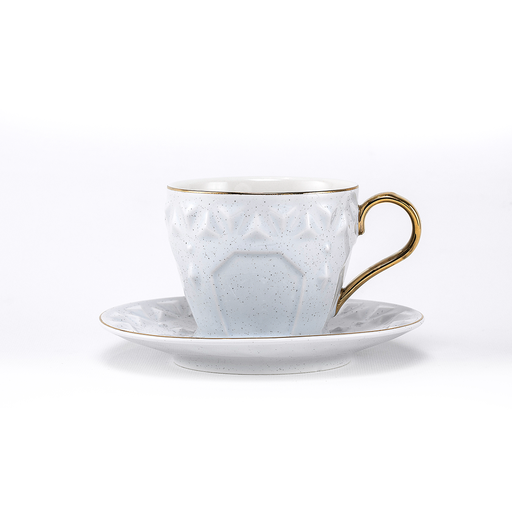 [RP-166] Decopor Azure 6/6 Milk cup and saucer 200 ml RS-2121