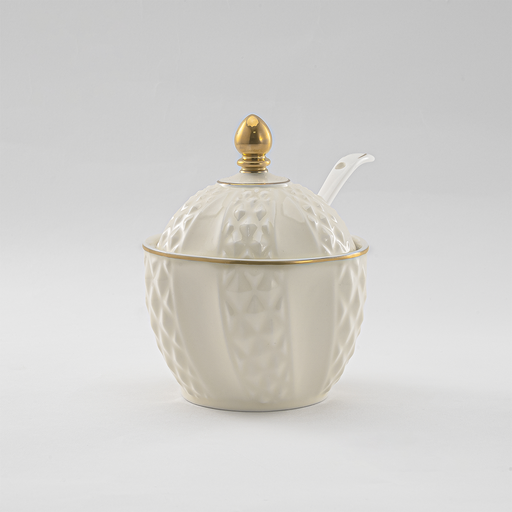 [RP-192] Decopor Porcelain Tea/cawa/Sugarpot 51 Pieces serving set Creamy White RS-2424