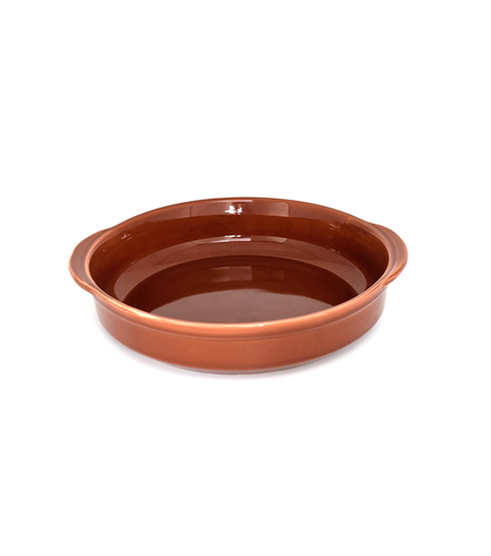 [03-261] Che Brucia Porcelain Deep Plate 22 cm Brown
