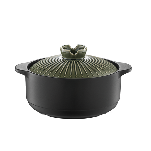 [03-353] Che Brucia Ceramic Green Direct Fire 3.5 Liter Casserole