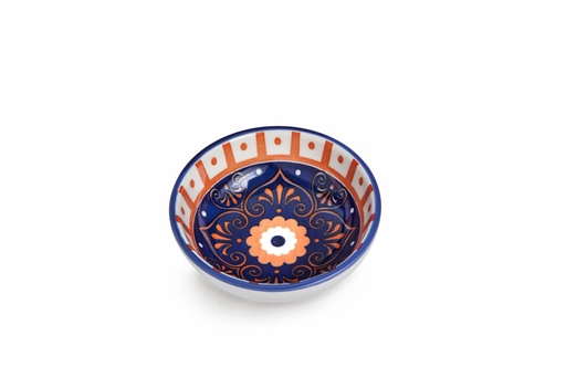 [D03-031] Che Brucia Henna Porcelain Round Dish 13 cm / 5"