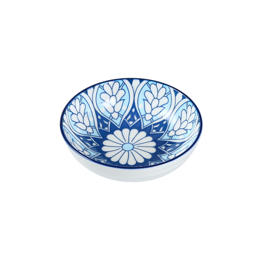 [D03-114] Che Brucia 5.125" Round Dish Mosaic Design