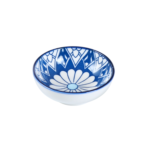 [D03-115] Che Brucia 3.125" Round Dish Mosaic Design