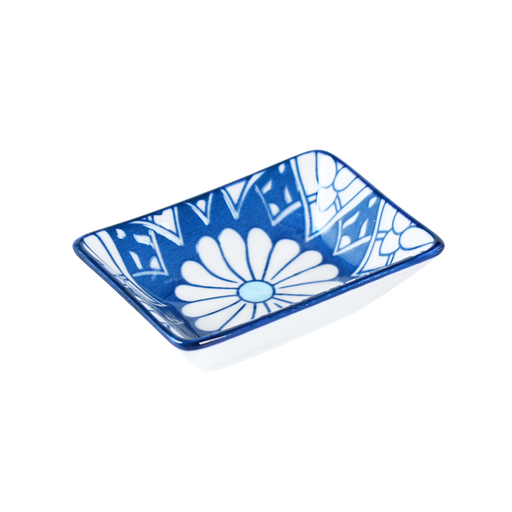 [D03-116] Che Brucia 3.375" Small Rect. Dish Mosaic Design