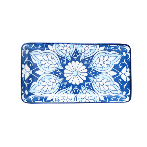 [D03-129] Che Brucia 8.875" Rect.Plate Mosaic Design