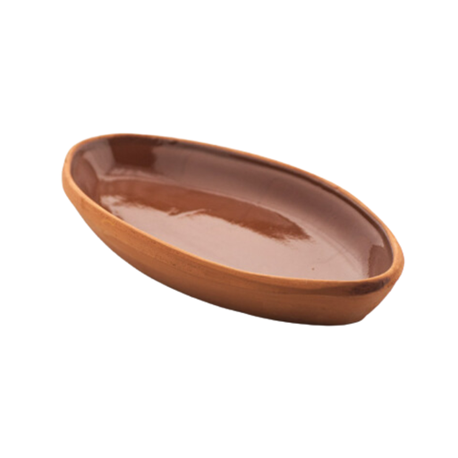 [VP-029] Che Brucia Clay Belen Oval Oven Tray 23 x 13 x 3.5 cm Inner Glazed