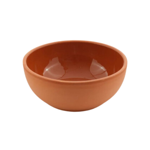 [VP-037] Che Brucia Clay Salad Round Bowl 20 x 8.5 cm Inner Glazed