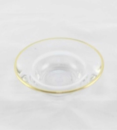[D-38285] 6pcs glass saucer set / 38285