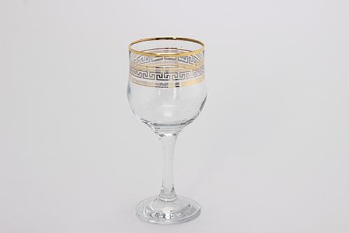 [D-39874] 3pcs glass stemware set / 39874