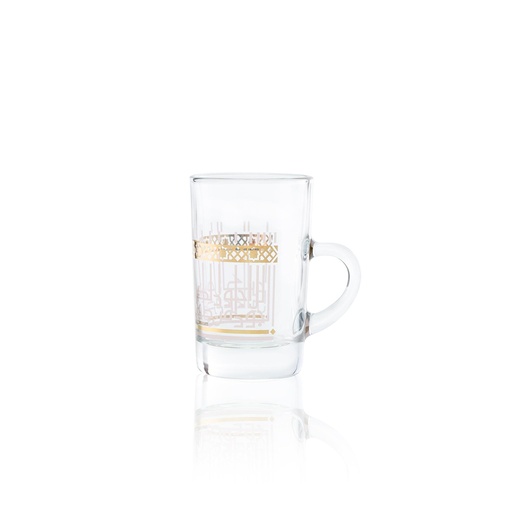 [D-43506] 6pcs w handle tea tumbler / 43506