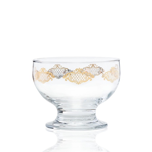 [D-43548] 3pcs glass icecream bowl / 43548