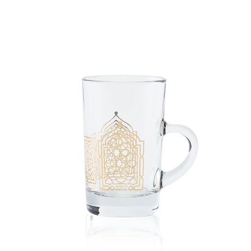 [D-43553] 6pcs w handle tea tumbler / 43553