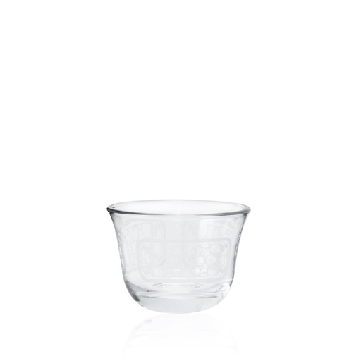 [D-43625] 6pcs glass cawa cup / 43625