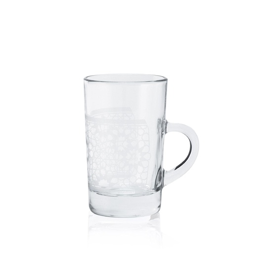 [D-43626] 6pcs w handle tea tumbler / 43626