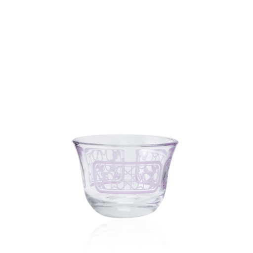 [D-43634] 6pcs glass cawa cup / 43634