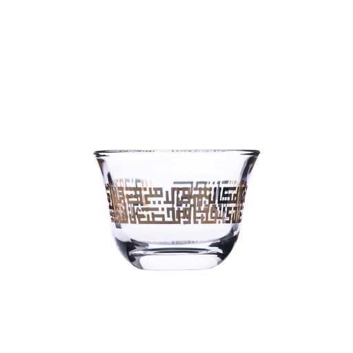 [D-46860] 6pcs glass cawa cup / 46860