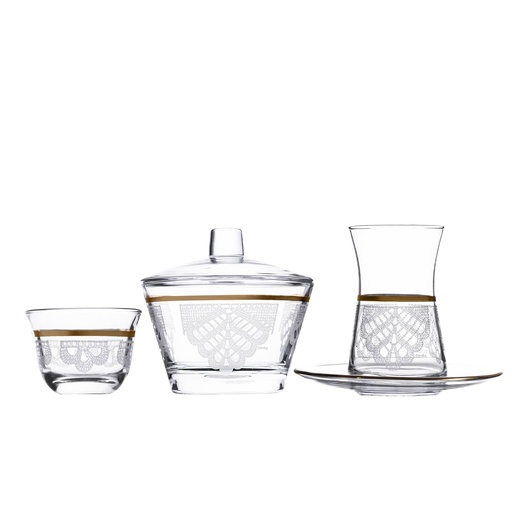 [D-46964] gold glass glass tea / 46964