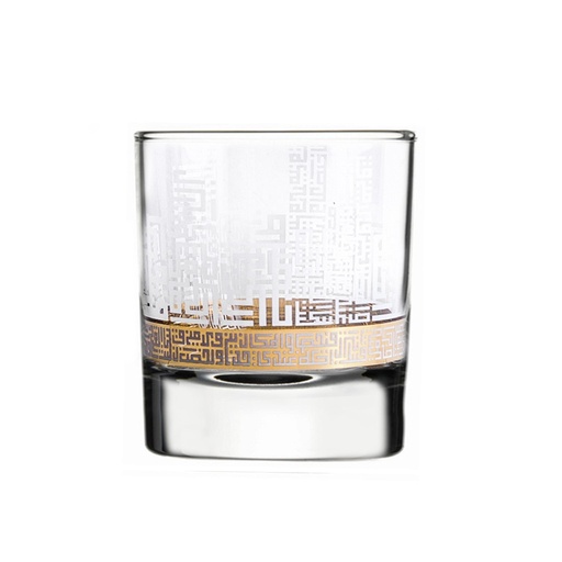 [D-47130] Juice Glass 6 Pcs Set Abraj Gold / 47130