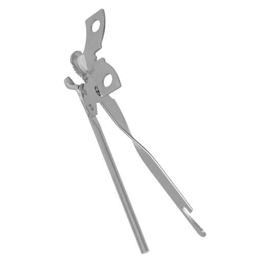 [MXC-019] Metaltex Steel Can Opener Nickel Plated Silver 6" / 250310