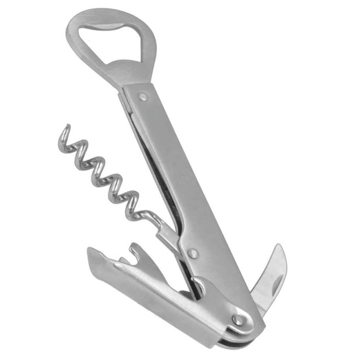 [MXC-022-U144] Metaltex Steel Chrome-Plated Corkscrew Limonadier 6" / 250511