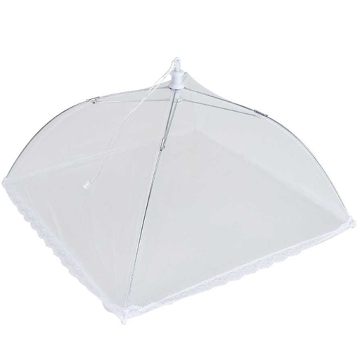 [MXC-076] Metaltex Fabric Food Cover with Lace 35" / 116230