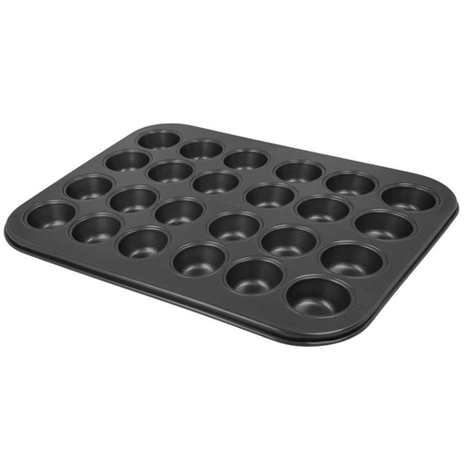 [MXC-078] Metaltex Steel Muffins Pan-24 Pieces 6" / 220678