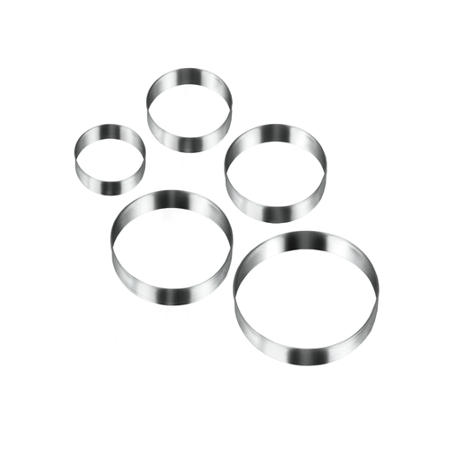 [MXC-107] Metaltex Steel Set of 5 Cookie Cutters Circles / 252375