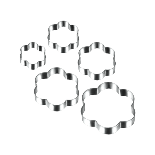 [MXC-109] Metaltex Steel Set of 5 Cookie Cutters Flowers / 252377
