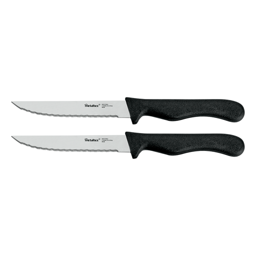[MXC-149] Metaltex Steel Set of 2 Basic Steak Knives 21 cm / 258134