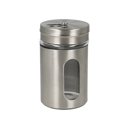 [MXC-165] Metaltex Glass Salt & Pepper Spice Shaker Glass with Steel Rotating Lid / 252945