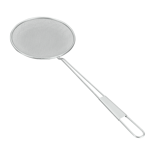 [MXI-060] Metaltex Stainless Steel Tinned Double Mesh Skimmer 24 cm Silver / 603824