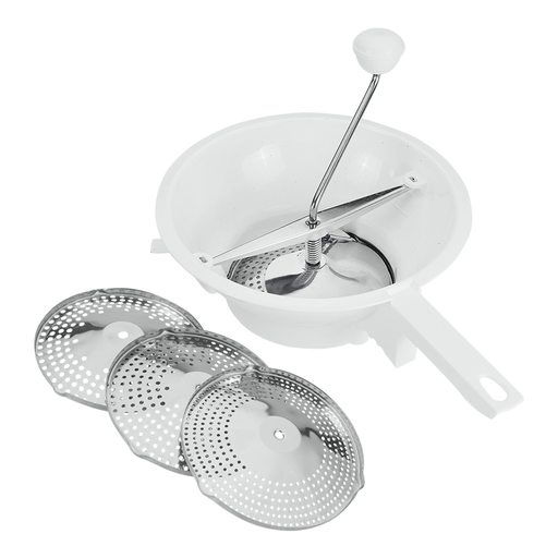 [MXI-074] Metaltex Steel Plastic Food Mill with3 Stainless Steel Discs 24 cm / 252124