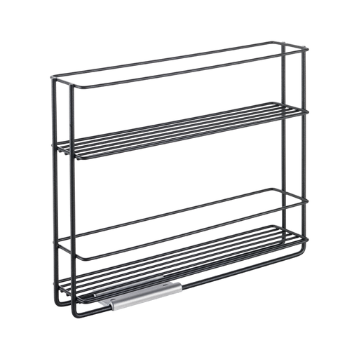 [MXI-124] Metaltex Steel 2-Tier Sliding Spice Rack / 360850