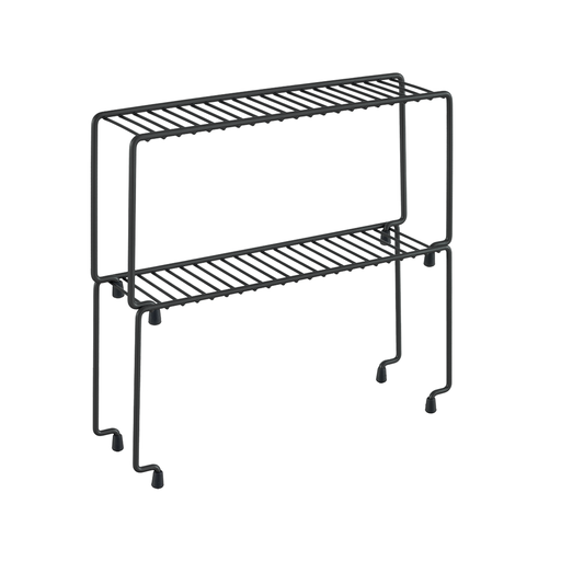 [MXI-131] Metaltex Steel Set Of 2 Stackable Narrow Shelves / 361310
