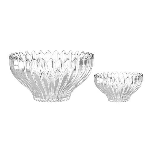 [04-430] City Glass 7 Piece Brazillia Glass Bowl Set 14 cm