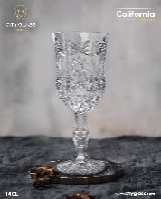 [04-434] City Glass 6 Piece California Glass Steamware 140 ml Set