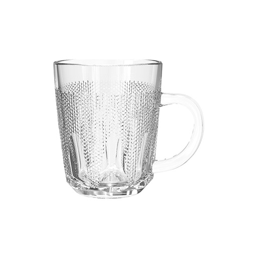 [04-437] City Glass 3 Piece Cuba Tea Glass Mug 220 ml Set