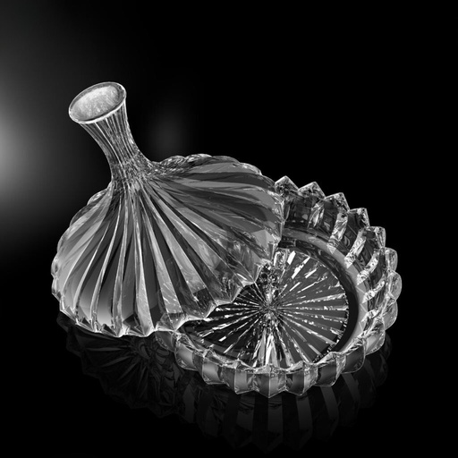 [04-438] سيتي جلاس تاجين زجاج برازيلي مع غطاء 235 مل