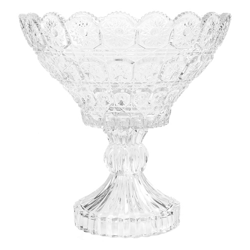 [04-442] City Glass Bohemia Sakara Glass Fruit Bowl 23 cm